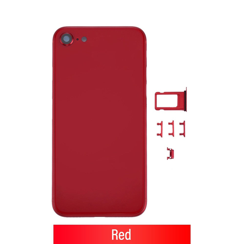 Rear Housing for iPhone 8 (NO LOGO)-Red Rear Housing for iPhone 8 (NO LOGO)-Red